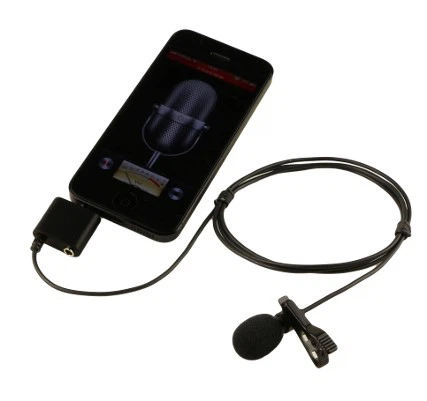 Directional Lavalier Lapel Clips-on Hands Free Microphone for Smartphone